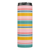 Bouteilles Isothermes Bandes de couleurs à thème de plage | Ajouter Votr (Dos)