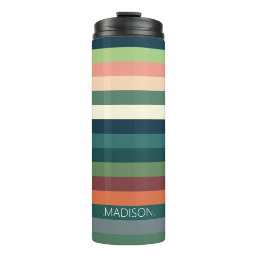 Bouteilles Isothermes Bandes de couleurs personnalisées (Devant)