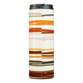 Bouteilles Isothermes Bandes géométriques, aquarelle orange (Dos)