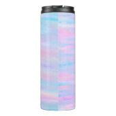 Bouteilles Isothermes Bandes Peintes Turquoise Rose violet (Dos)