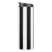 Bouteilles Isothermes Bandes Verticales Noires Et Blanches (Tourné sur la droite)