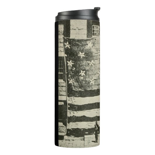 Bouteilles Isothermes Bannière étoilée : drapeau américain à l'écran (Tourné sur la gauche)