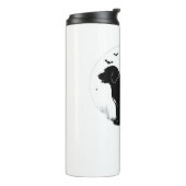 Bouteilles Isothermes Barbet Chien - Halloween Lune Silhouette surdimens (Tourné sur la gauche)