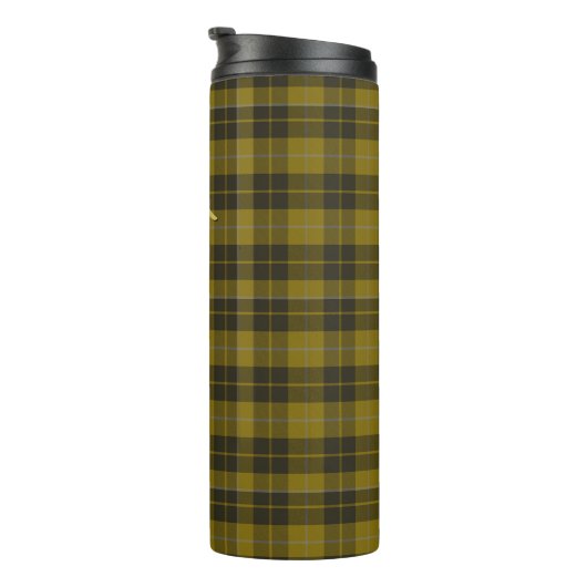 Bouteilles Isothermes Barclay Tartan avec vos initiales, Scottish Plaid (Tourné sur la droite)