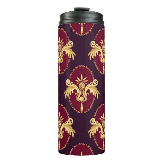 Bouteilles Isothermes Baroque Gold Sconce Magenta Motif (Devant)