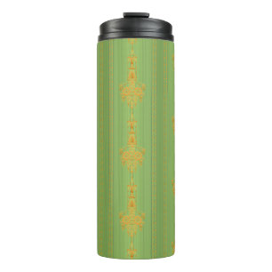 Bouteilles Isothermes Baroque motif floral avec bordure