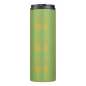 Bouteilles Isothermes Baroque motif floral avec bordure (Dos)