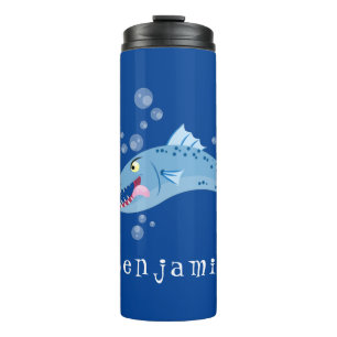 Bouteilles Isothermes Barracuda poisson affamé de la pêche dessin animé