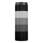 Bouteilles Isothermes Barres Gris Noir Minimal Monogramme Paruline Therm (Dos)