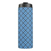 Bouteilles Isothermes Basic Blue/Baby Blue Gingham Diagonal Plaid (Devant)