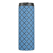 Bouteilles Isothermes Basic Blue/Baby Blue Gingham Diagonal Plaid (Dos)