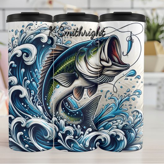 Bouteilles Isothermes Bass Splashing Ocean Waves