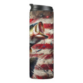 Bouteilles Isothermes Basse Pêche : Patriotique, drapeau américain (Tourné sur la droite)