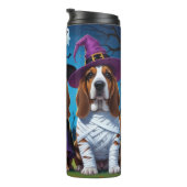 Bouteilles Isothermes Basset Hound Chiens Citrouille Halloween Funny (Tourné sur la droite)
