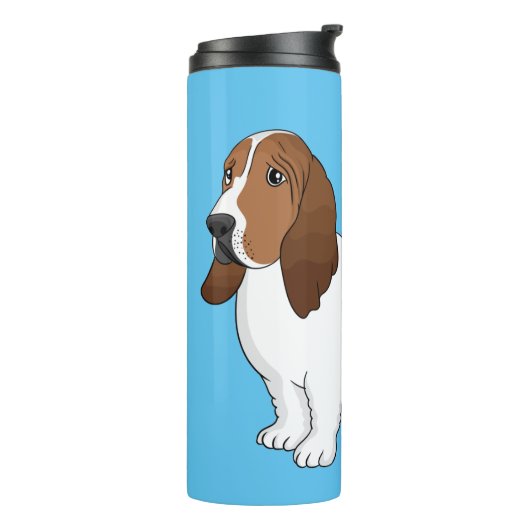 Bouteilles Isothermes Basset hound dessin de chien (Tourné sur la gauche)