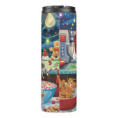 Bouteilles Isothermes Basset Hound Gîtes : Noël festif (Dos)