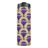 Bouteilles Isothermes Bateaux violets sur Tan Steampunk Design (Devant)