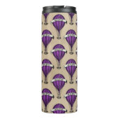 Bouteilles Isothermes Bateaux violets sur Tan Steampunk Design (Dos)