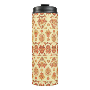 Bouteilles Isothermes Batik folklorique ornement vintage. Flore ethnique