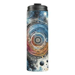 Bouteilles Isothermes Batik futuriste Art cosmique - Design spatial