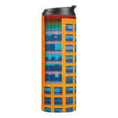 Bouteilles Isothermes Bâtiment bleu et orange (Tourné sur la gauche)