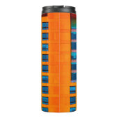 Bouteilles Isothermes Bâtiment bleu et orange (Dos)