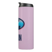 Bouteilles Isothermes Batman | Symbole rose et bleu (Tourné sur la droite)