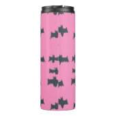 Bouteilles Isothermes Bats d'Halloween roses et noires (Dos)