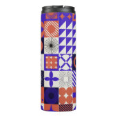 Bouteilles Isothermes Bauhaus moderne : Motif géométrique audacieux. (Dos)