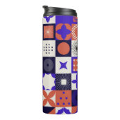 Bouteilles Isothermes Bauhaus moderne : Motif géométrique audacieux. (Tourné sur la droite)