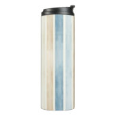 Bouteilles Isothermes Beach Blue Cream Stripes (Tourné sur la gauche)