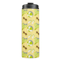 Beach vacay pattern with sunglasses and sun hat