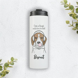 Bouteilles Isothermes Beagle au chewing-gum mignon drôle rafraîchissant