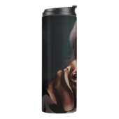 Bouteilles Isothermes Beagle avec le Père Noël Festif Noël (Tourné sur la gauche)