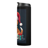 Bouteilles Isothermes Beagle Xmas Éclairage Père Noël Beagle Chien Noël  (Tourné sur la droite)