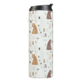 Bouteilles Isothermes Bears mignonne dans le Motif Woods (Tourné sur la gauche)