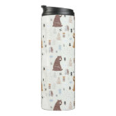 Bouteilles Isothermes Bears mignonne dans le Motif Woods (Tourné sur la droite)