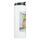 Bouteilles Isothermes Beau Aquarelle Chouette Amateurs (Tourné sur la gauche)