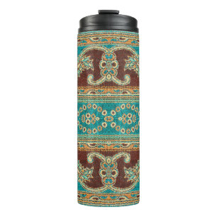 Bouteilles Isothermes Beau, arabe, arabe, arabique, arabique, tissu arab