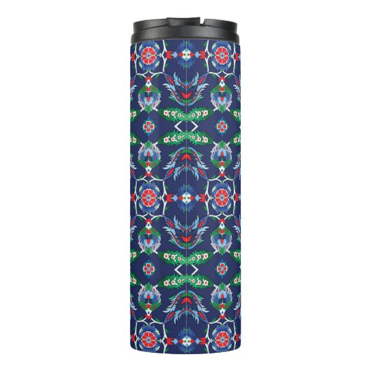 Bouteilles Isothermes 💙 Beau bleu Iznik tuiles turques (Dos)