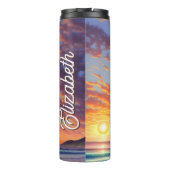 Bouteilles Isothermes Beau bleu Turquoise Ocean Sunset (Dos)