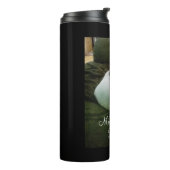 Bouteilles Isothermes Beau Chien Chiot Blanc Curled Up Christmas (Tourné sur la gauche)