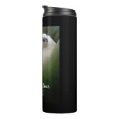 Bouteilles Isothermes Beau Chien Chiot Blanc Curled Up Christmas (Tourné sur la droite)