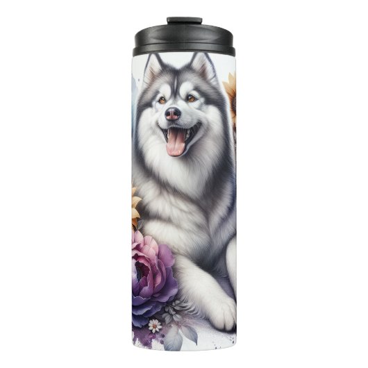 Bouteilles Isothermes Beau Chien Husky Sibérien (Devant)