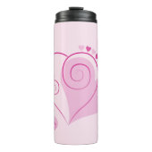 Bouteilles Isothermes Beau Coeur rose (Devant)