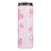 Bouteilles Isothermes Beau Coeur rose (Dos)