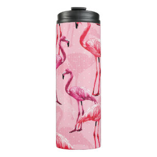Bouteilles Isothermes Beau Flamant rose Oiseau rose Motif sans couture i