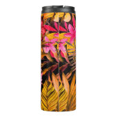 Bouteilles Isothermes Beau fond motif d'été fleuri sans soudure (Dos)