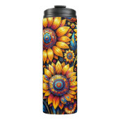 Bouteilles Isothermes Beau Hyperréaliste Sunflower Art (Devant)