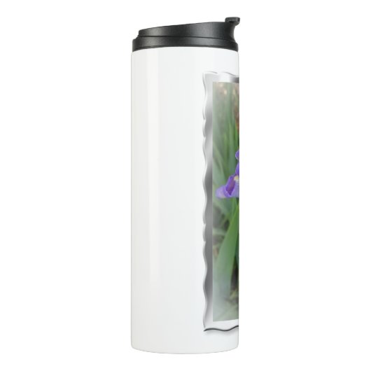 Bouteilles Isothermes Beau Iris Bleu Clair (Tourné sur la gauche)